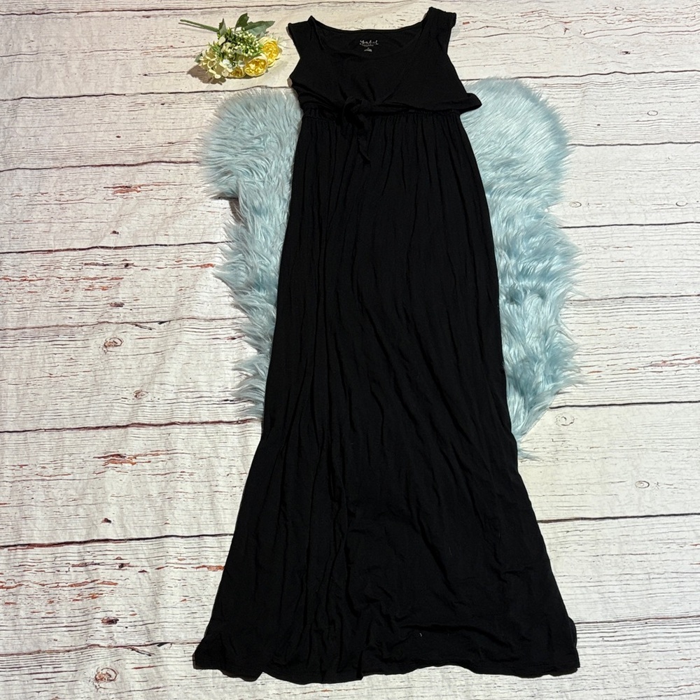 Isabel Maternity by Ingrid & Isabel Black Sleeveless Maxi Dress sz M
